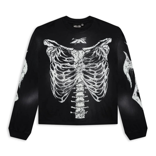 Hellstar Skeleton L/S T-Shirt Black