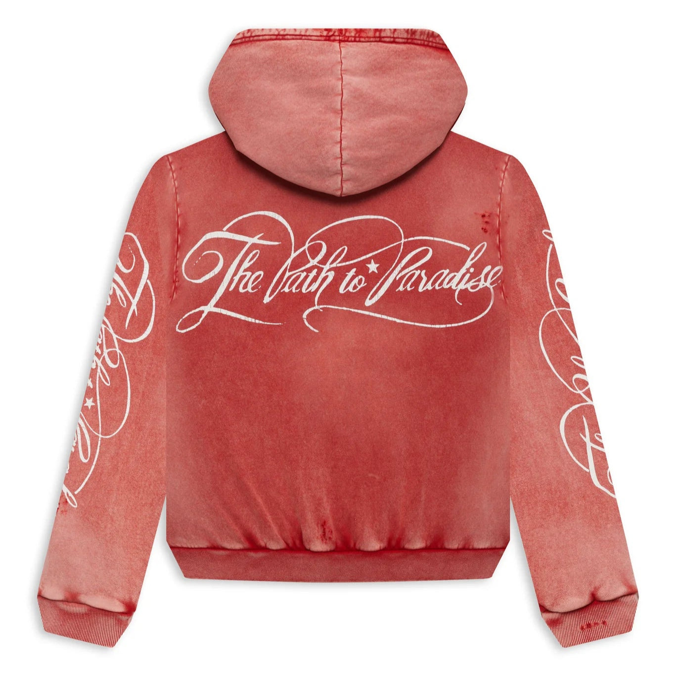 Hellstar Path To Paradise Zip-Up Hoodie Red