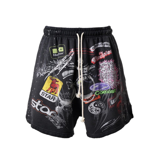 Hellstar Patch Shorts Black