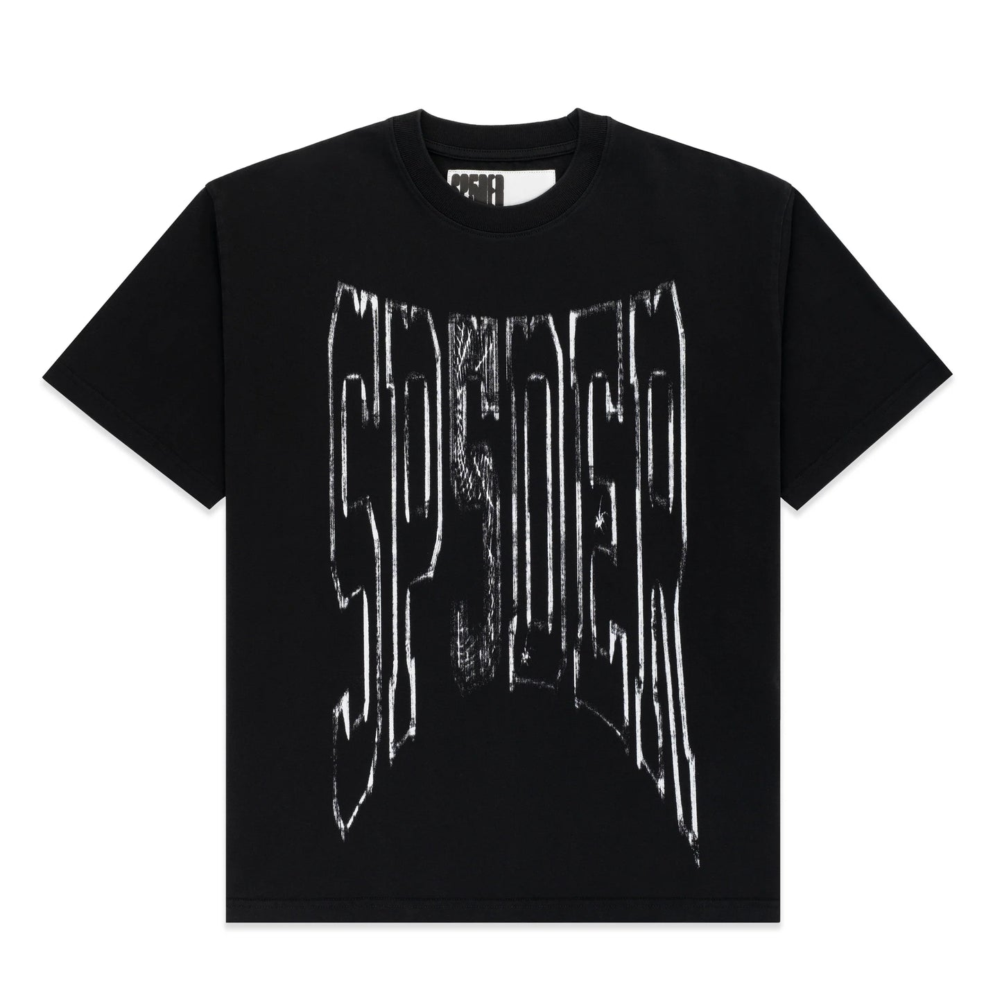 Sp5der Diffused Collegiate Tee Black