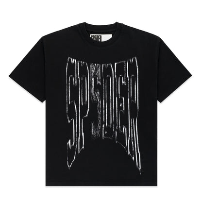 Sp5der Diffused Collegiate Tee Black