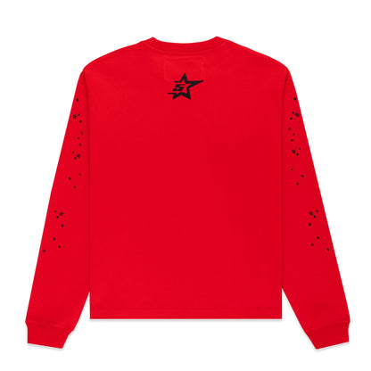Sp5der Punk V2 L/S Tee Red