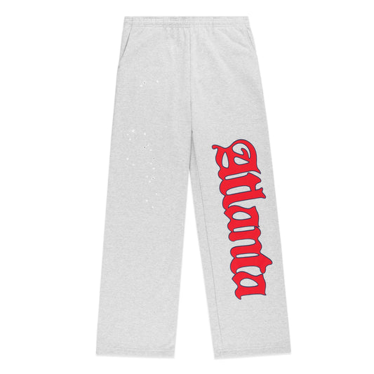 Sp5der Atlanta Wide Leg Sweatpant Heather Grey