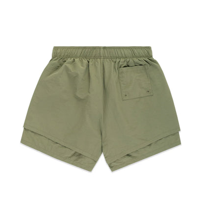 Sp5der OG Web Double Layer Short Sage Green