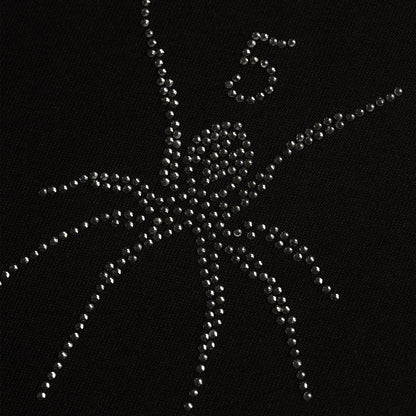 Sp5der TM Rhinestone Tee Black