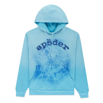 Sp5der OG Web V2 Spray Hoodie Light Blue – Endless Supply Sp5der OG Web V2 Spray Hoodie Light Blue – Endless Supply