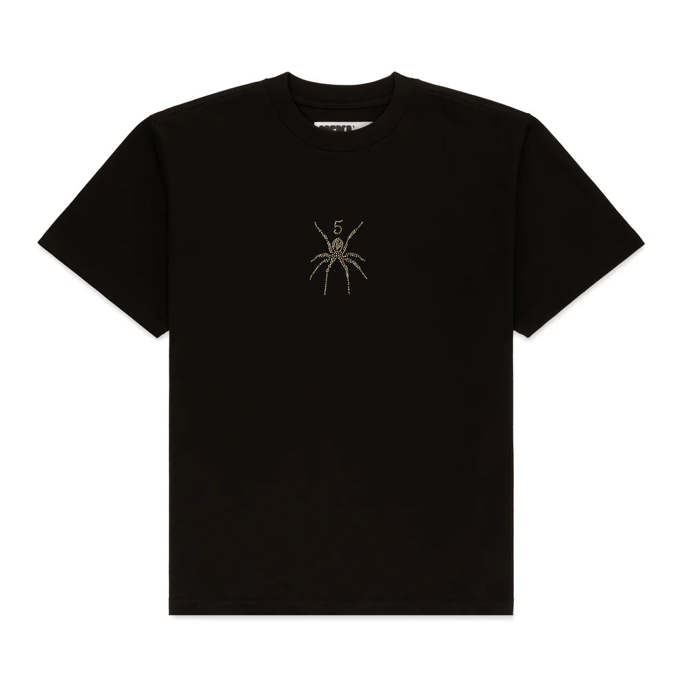Sp5der TM Rhinestone Tee Black