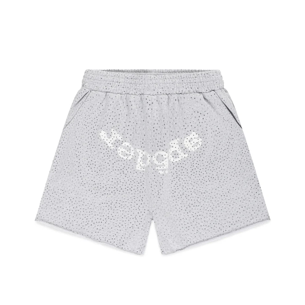 Sp5der Webstone AOP Shorts Heather Grey