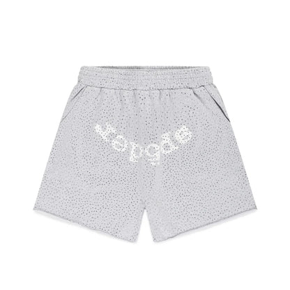 Sp5der Webstone AOP Shorts Heather Grey