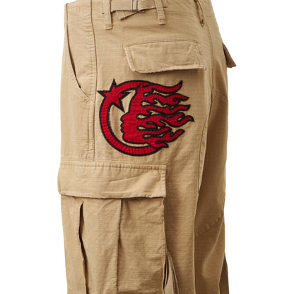 Hellstar Canvas Cargo Pants Cream