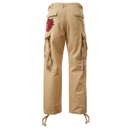 Hellstar Canvas Cargo Pants Cream