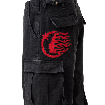Hellstar Canvas Cargo Pants Black