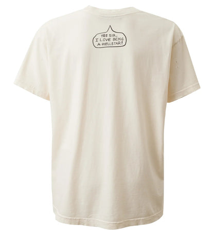 Hellstar Cartoon Cross T-Shirt White