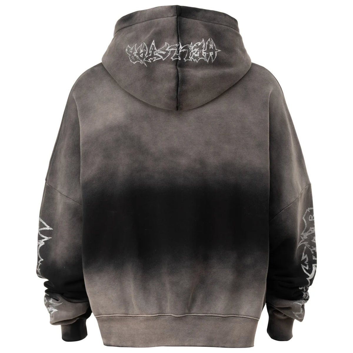 Hellstar Metal Logo Hoodie Washed Black