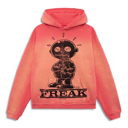 Vital Freak Hoodie Washed Red