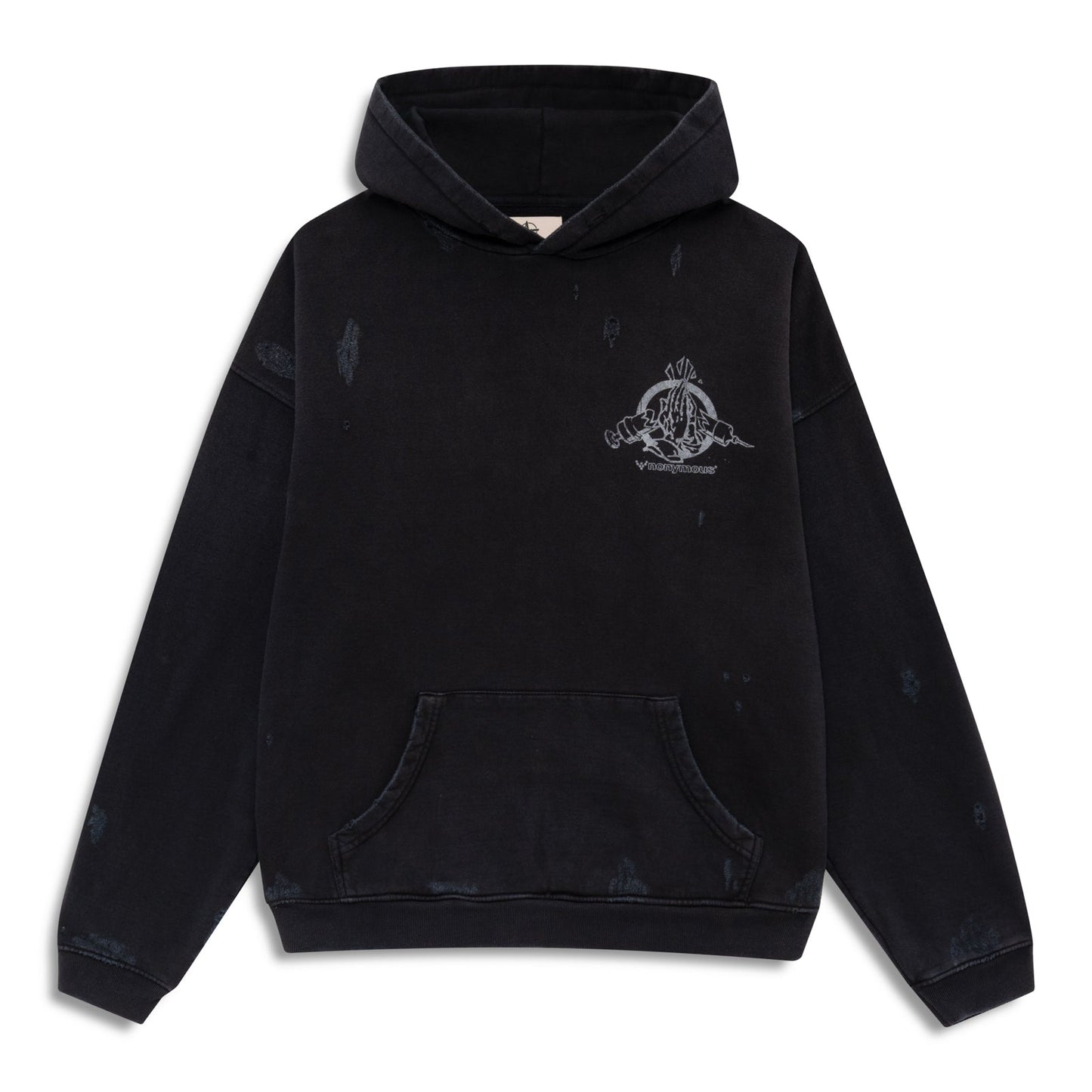 Vital Hopesick Distressed Hoodie Black