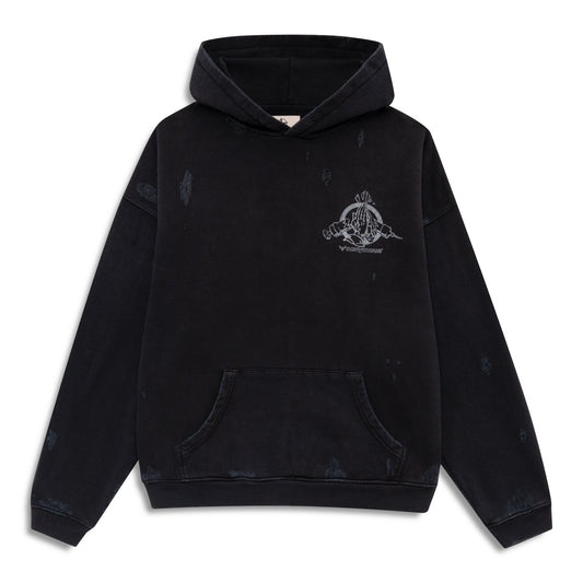 Vital Hopesick Distressed Hoodie Black