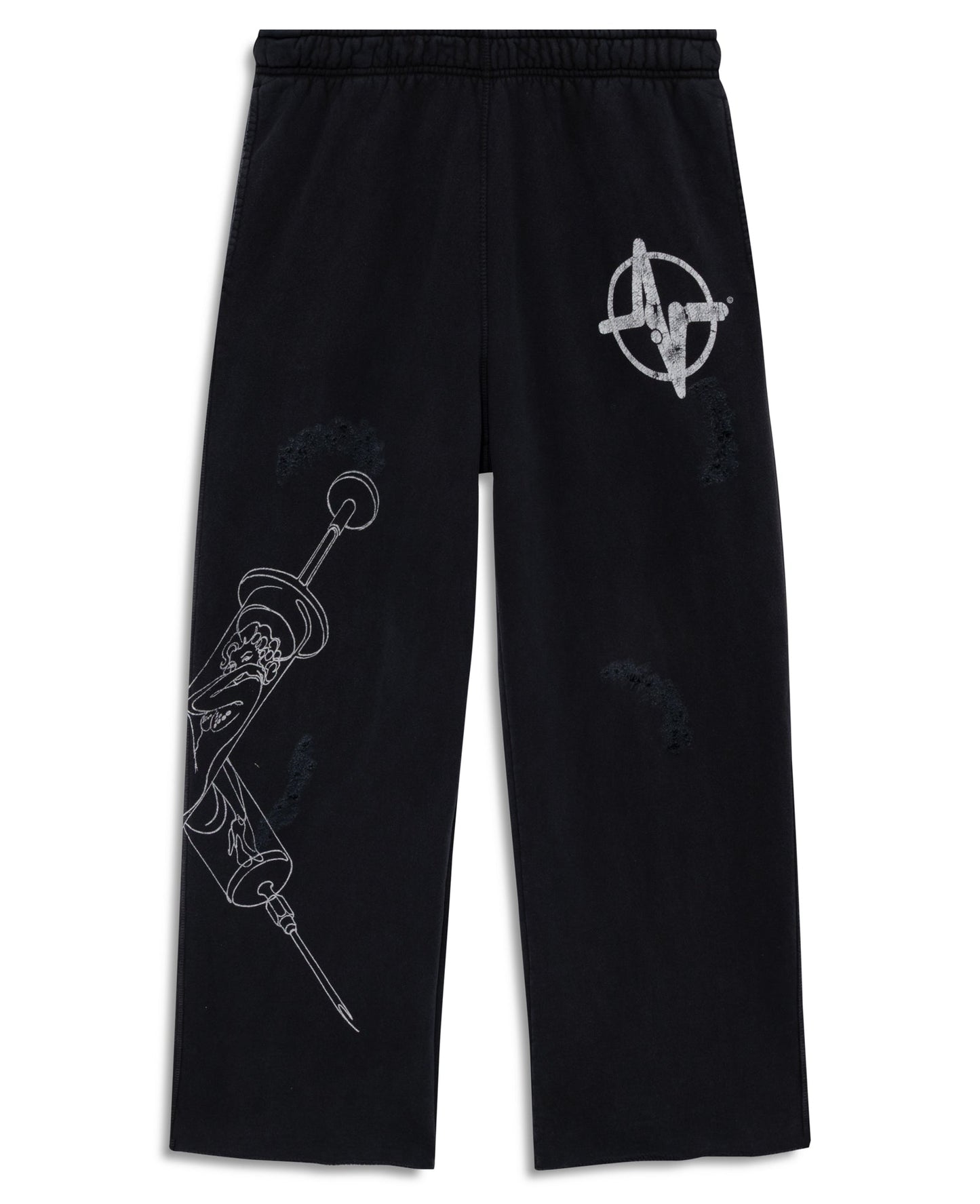 Vital Hopesick Distressed Sweatpants Black