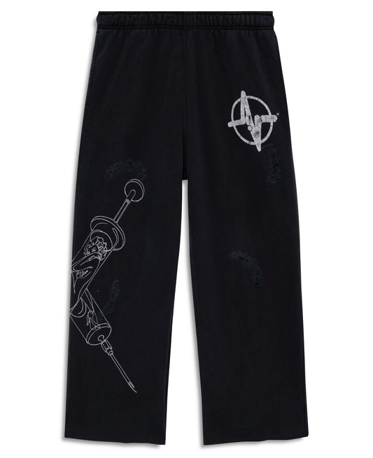 Vital Hopesick Distressed Sweatpants Black