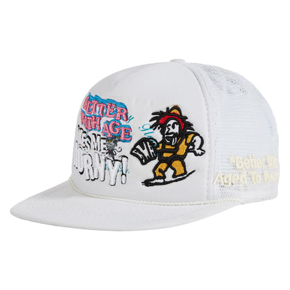 *Better With Age Nowhere Vintage Hat White