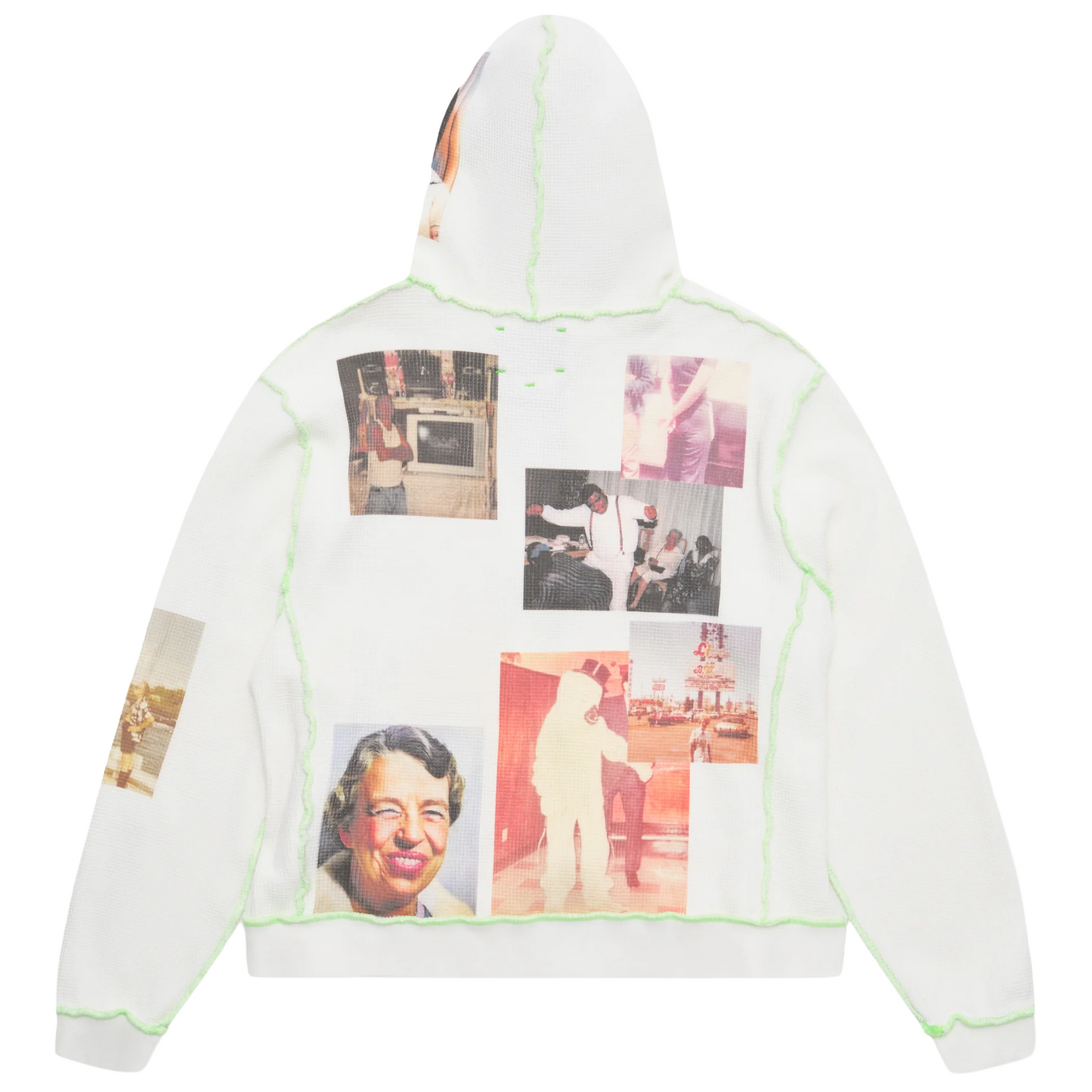*Better With Age Ricky Waffle Zip-Up Hoodie White