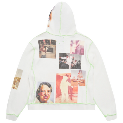 *Better With Age Ricky Waffle Zip-Up Hoodie White