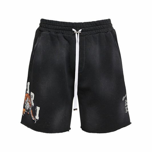 AMIRI Vintage Tiger Sweat Shorts Black