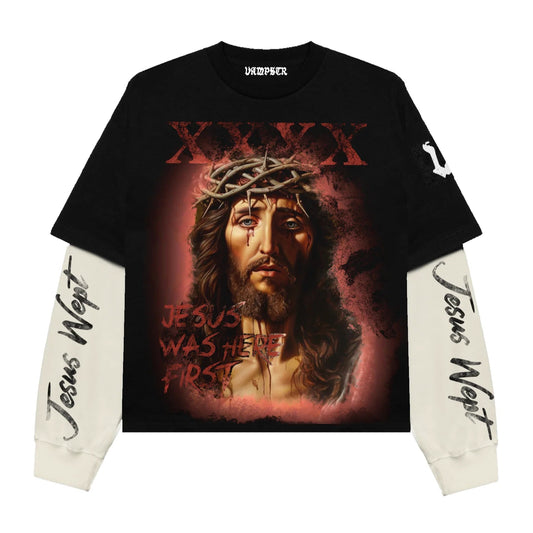 Vampstr Jesus Wept Thermal Black/Cream