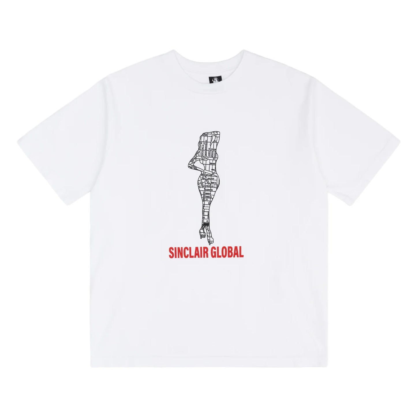 Sinclair Map Tee White