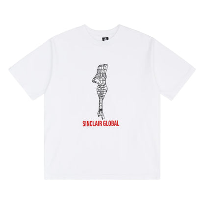 Sinclair Map Tee White