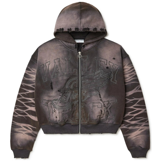 Vale Forever Storm Garden Zip-Up Hoodie Asphalt