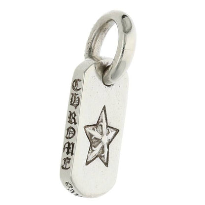 Chrome Hearts Silver Star Dog Tag Pendant