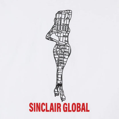Sinclair Map Tee White