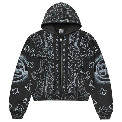 Vale Forever Flag Zip-Up Hoodie Black