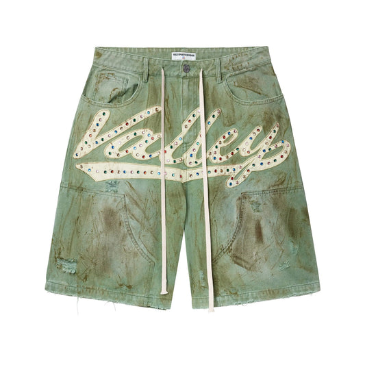 Vale Forever Skittle Jorts Dirty Green