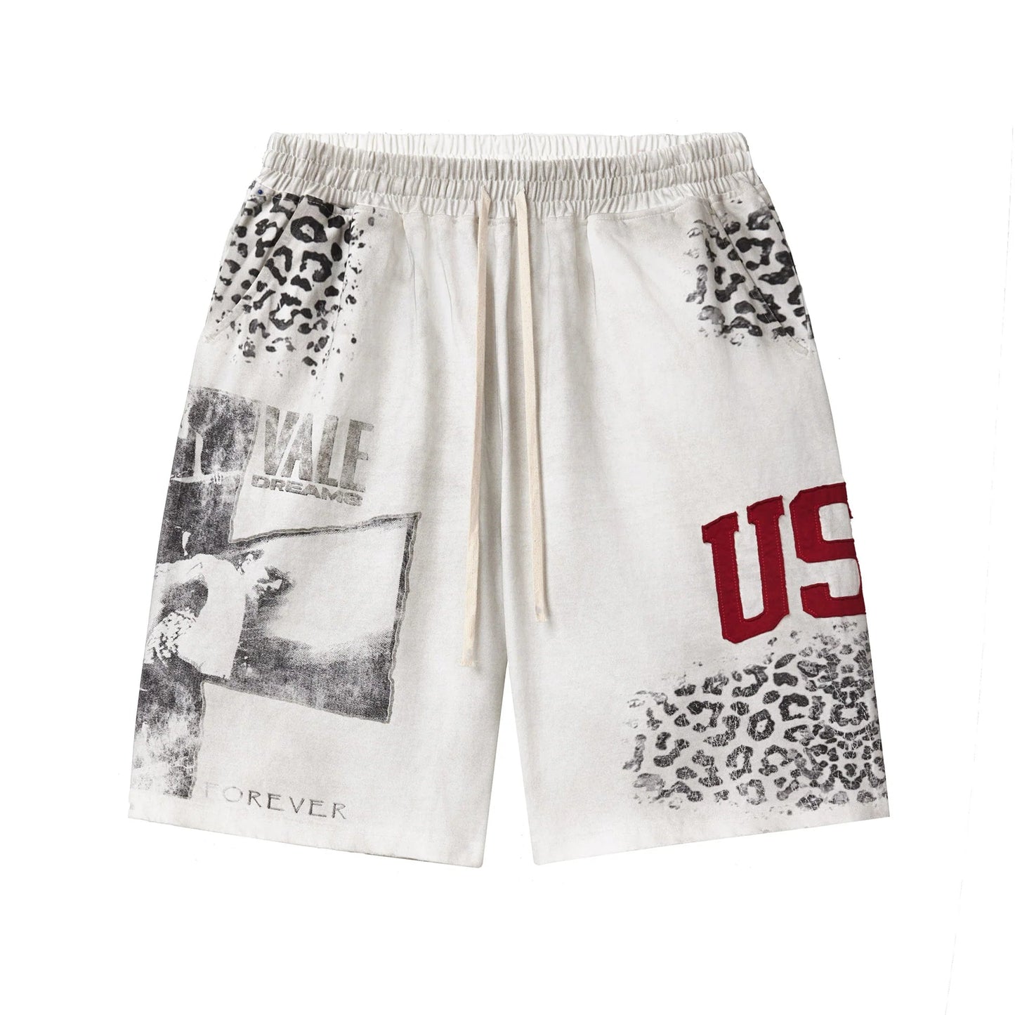 Vale Forever Cheetah Shorts Grey