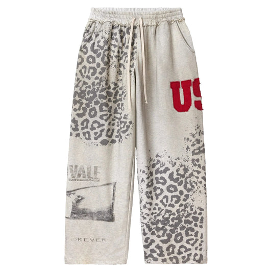 Vale Forever Cheetah Sweats Grey