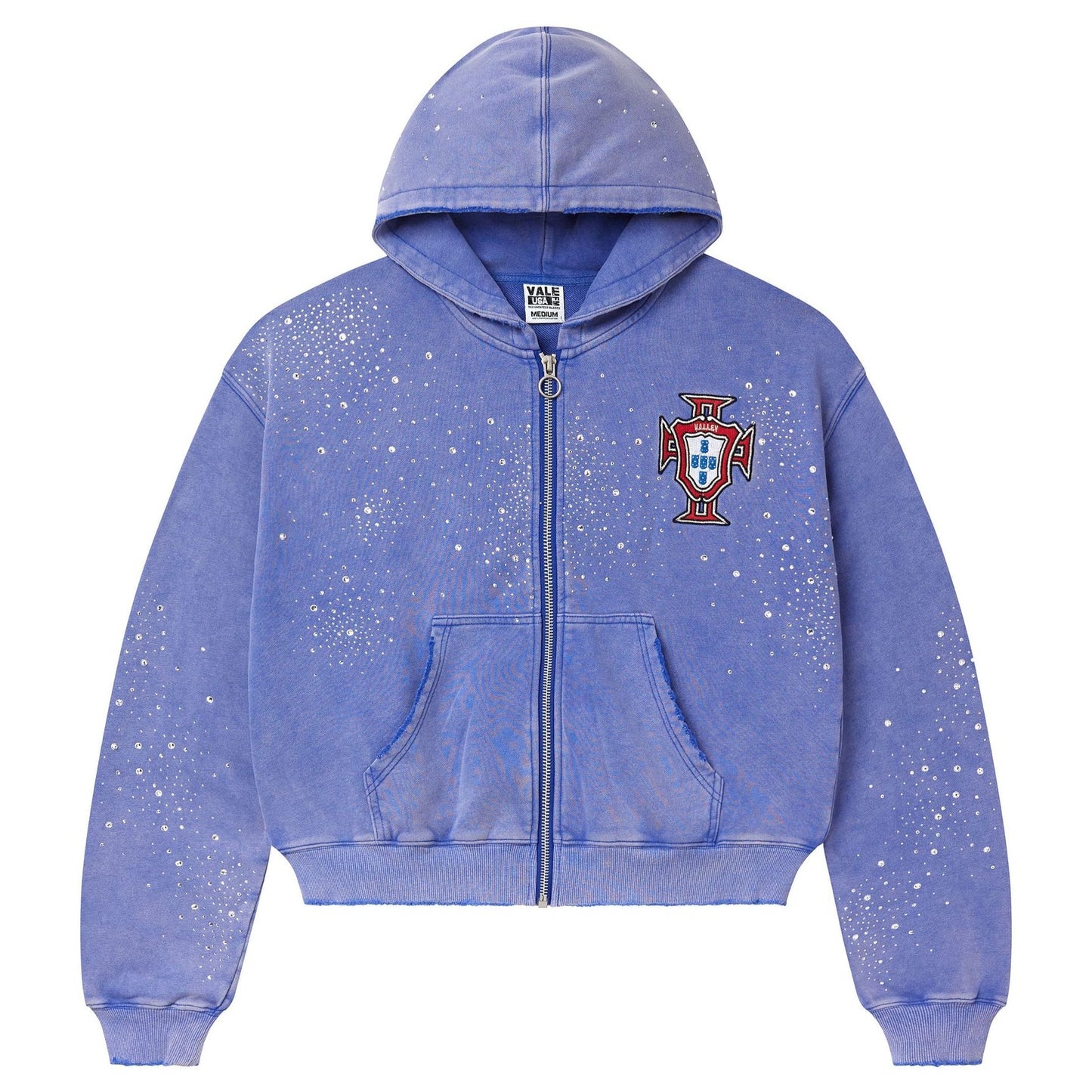 Vale Forever Sea Cluster Zip-Up Hoodie Light Blue