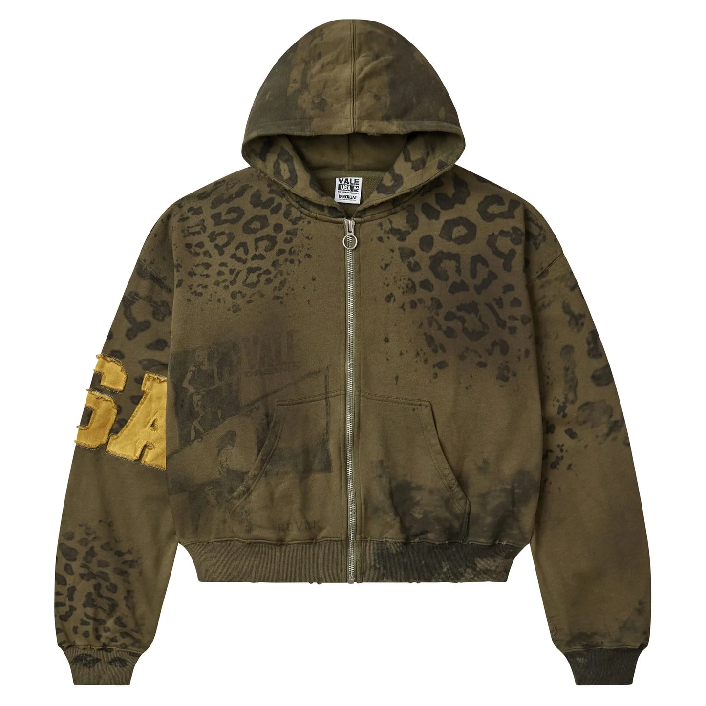 Vale Forever Safari Zip-Up Hoodie Olive