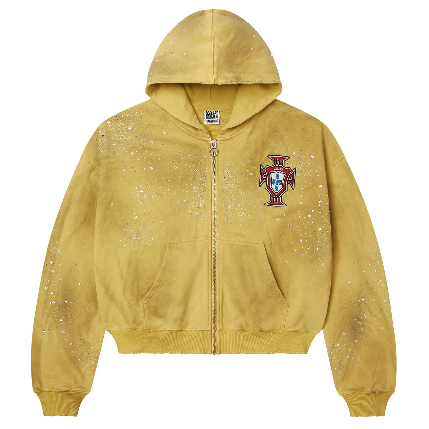 Vale Forever Sun Cluster Zip-Up Hoodie Yellow