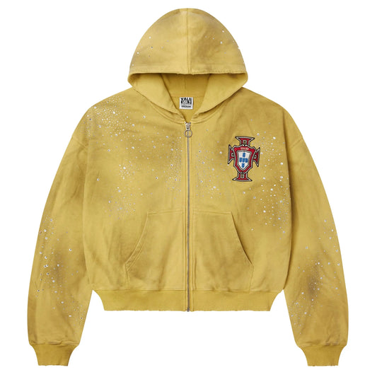 Vale Forever Sun Cluster Zip-Up Hoodie Yellow