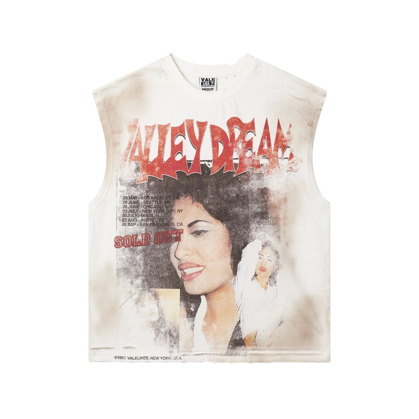 Vale Forever La Flor Muscle Tee White