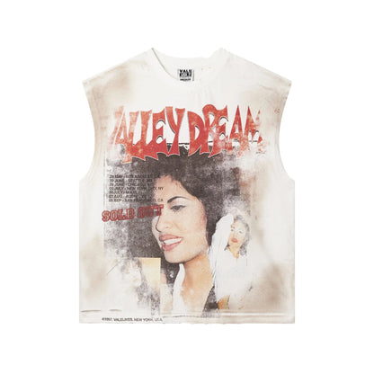 Vale Forever La Flor Muscle Tee White
