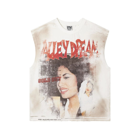 Vale Forever La Flor Muscle Tee White