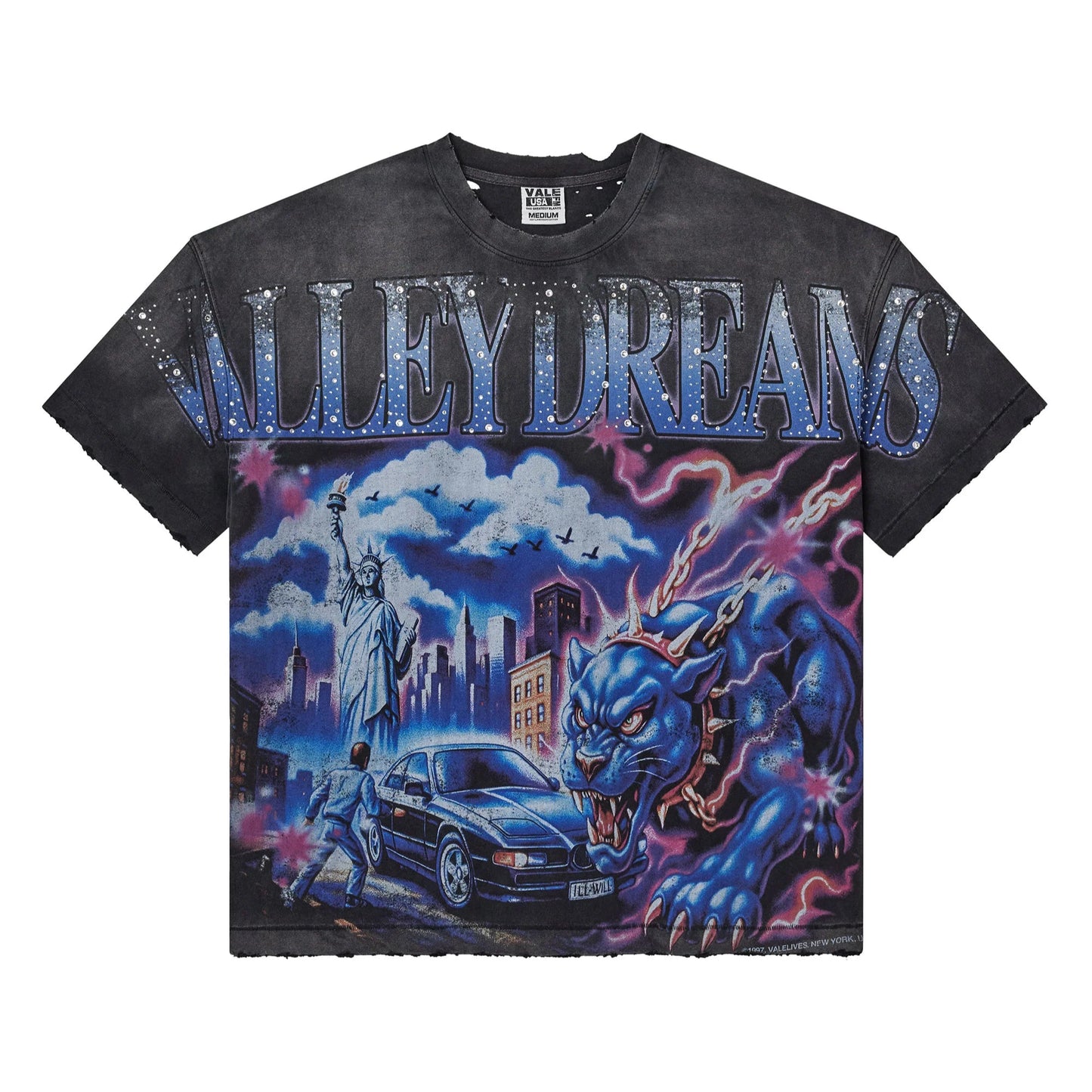 Vale Forever Monster Big Bling Tee Black