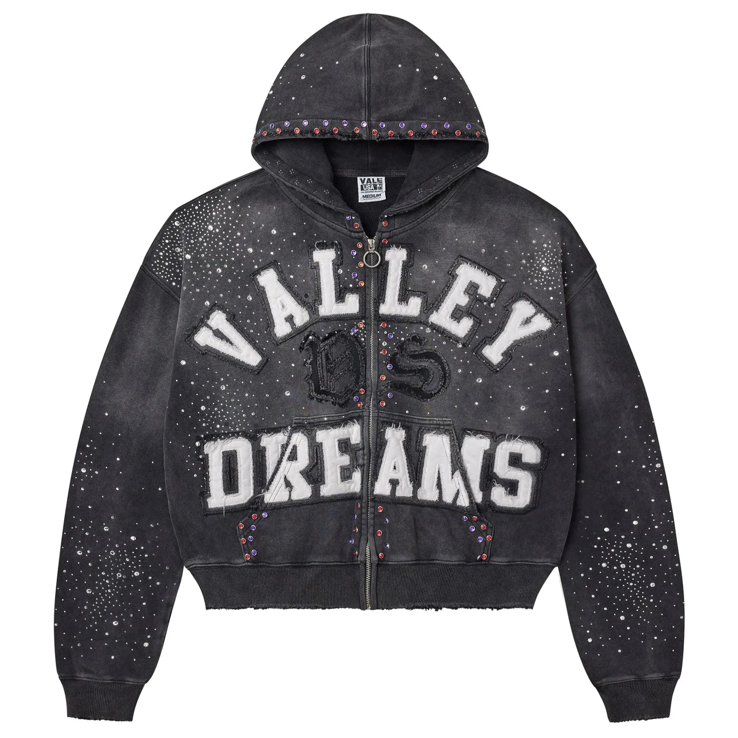 Vale Forever Classico Zip-Up Hoodie Black