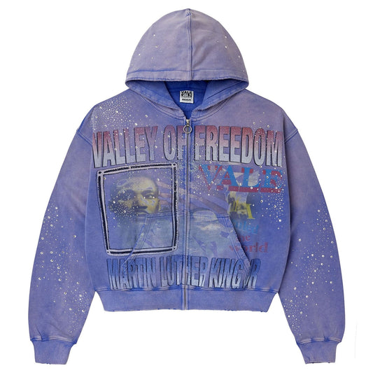 Vale Forever Freedom Zip-Up Hoodie Mauve
