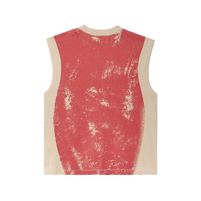 Vale Forever Futball Muscle Tee Red/Tan