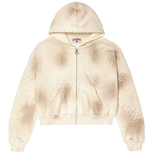 Vale Forever Carver Zip-Up Hoodie Cream
