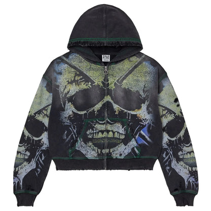 Vale Forever Gravedigger Zip-Up Hoodie Black